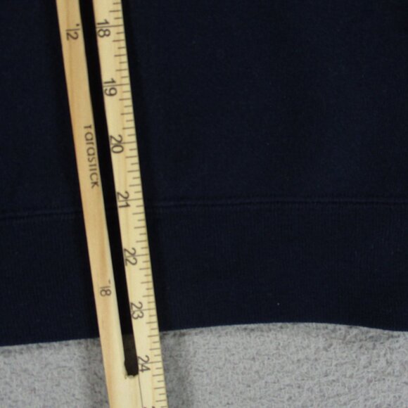 United States Navy Sweater Mens Small Blue Yellow Sweatshirt Made in USA - Picture 12 of 13